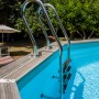 Gre Poolleiter, geteilt, aus Edelstahl, für sicheren Einstieg in den Pool.