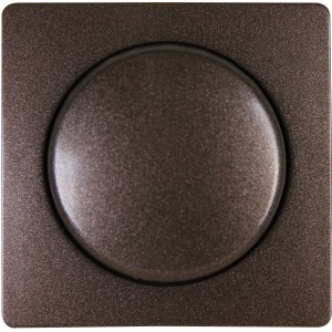 Kopp Dimmerabdeckung Paris, Palisanderbraun, für Druck-Wechselschalter