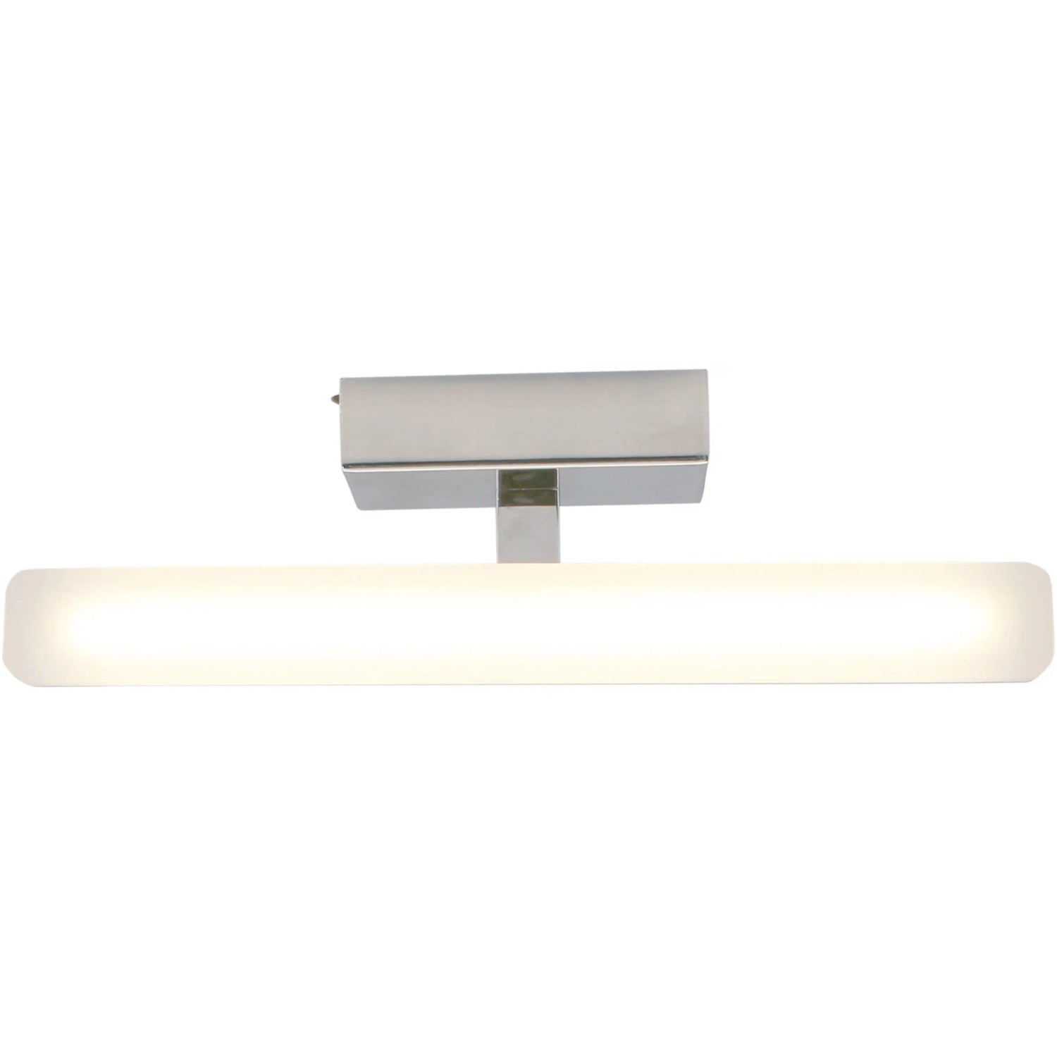 Näve LED-Spiegelleuchte Vareta, Chrom, 31,5 cm. Moderne Wandleuchte für Bad und andere Räume.