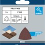 Bosch Delta-Schleifblatt F460, Körnung 180, 5er-Pack. Dreieckiges Schleifpapier für Holz & Lack mit Klettverschluss.