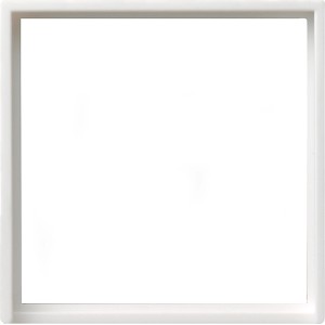 Gira System 55 Zwischenring, 5x5 cm, reinweiß glänzend für Abdeckrahmen.