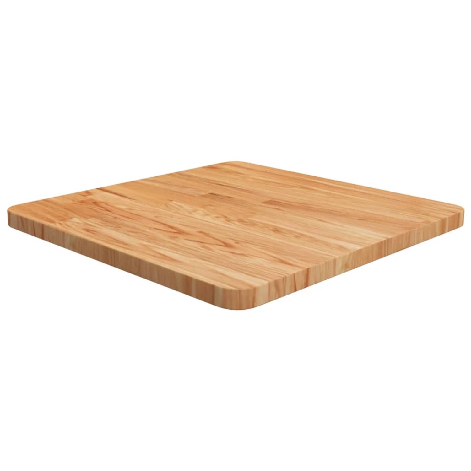 vidaXL Tischplatte Quadratisch Hellbraun 50x50x2,5cm Behandelte Eiche