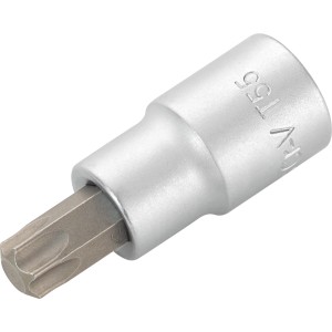 LUX Stecknuss BIT TX55 Comfort für Schlüssel & Abzieher, Chrom-Vanadium-Stahl.