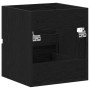 vidaXL Waschbeckenunterschrank, Eiche schwarz, 41x38,5x45 cm, Holzwerkstoff