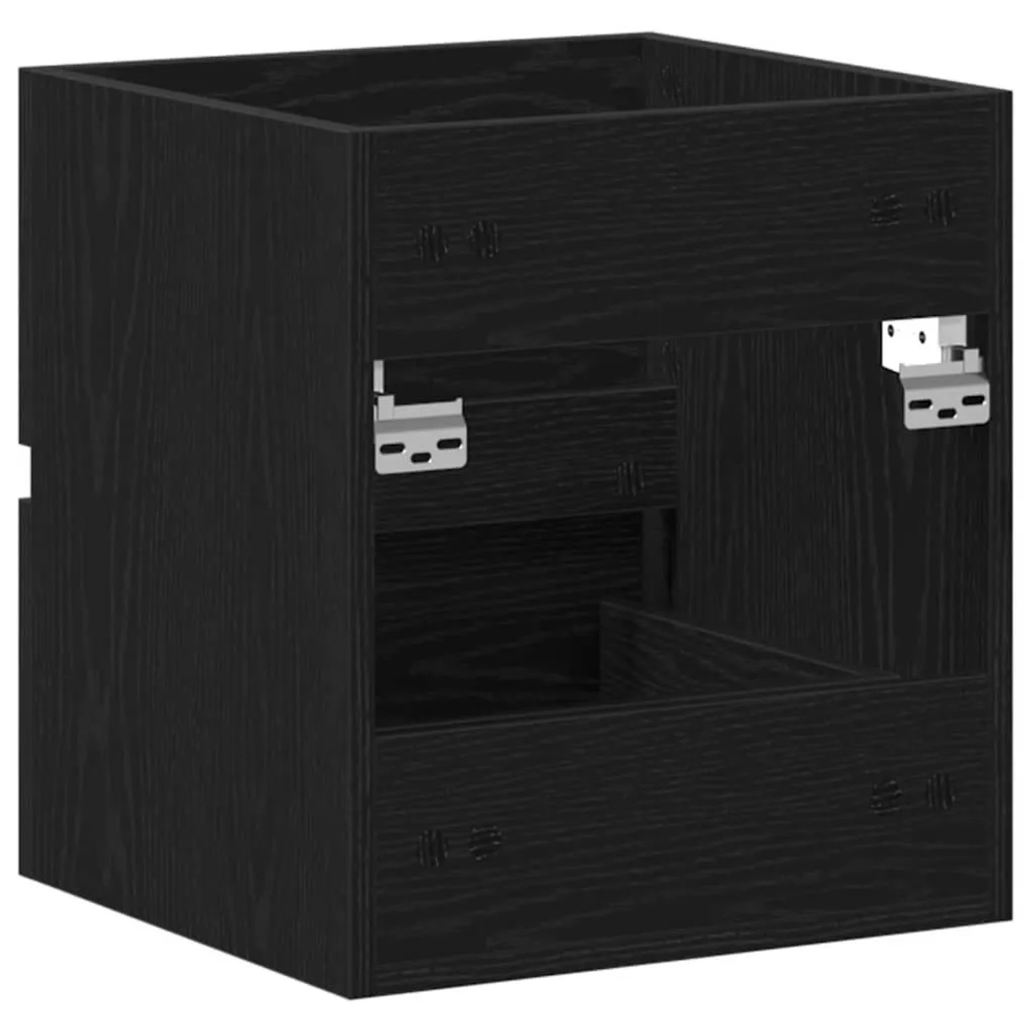 vidaXL Waschbeckenunterschrank, Eiche schwarz, 41x38,5x45 cm, Holzwerkstoff