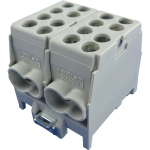 Pollmann Hauptleitungs-Abzweigklemme, 2-polig, 25 mm², fingersicher.