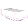 vidaXL Bettgestell, blau, 100x200 cm, Stoff. Abmessungen und Details dargestellt.