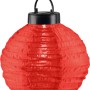 Rote LED Solarleuchte Lampion zur Deko für Garten, Balkon oder Terrasse.
