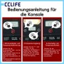 Anleitung für CCLIFE kabellosen Lötkolben: Display zeigt Ein/Aus, Temperaturregelung, °C/°F Umschaltung. Für Makita/Dewalt Akkus.