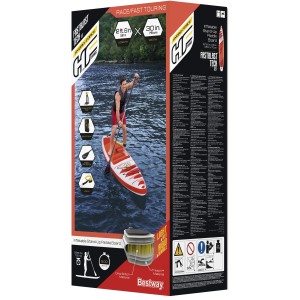 Bestway Hydro-Force SUP Fast Touring Board-Set Fastblast Tech, 381 cm, im Karton.