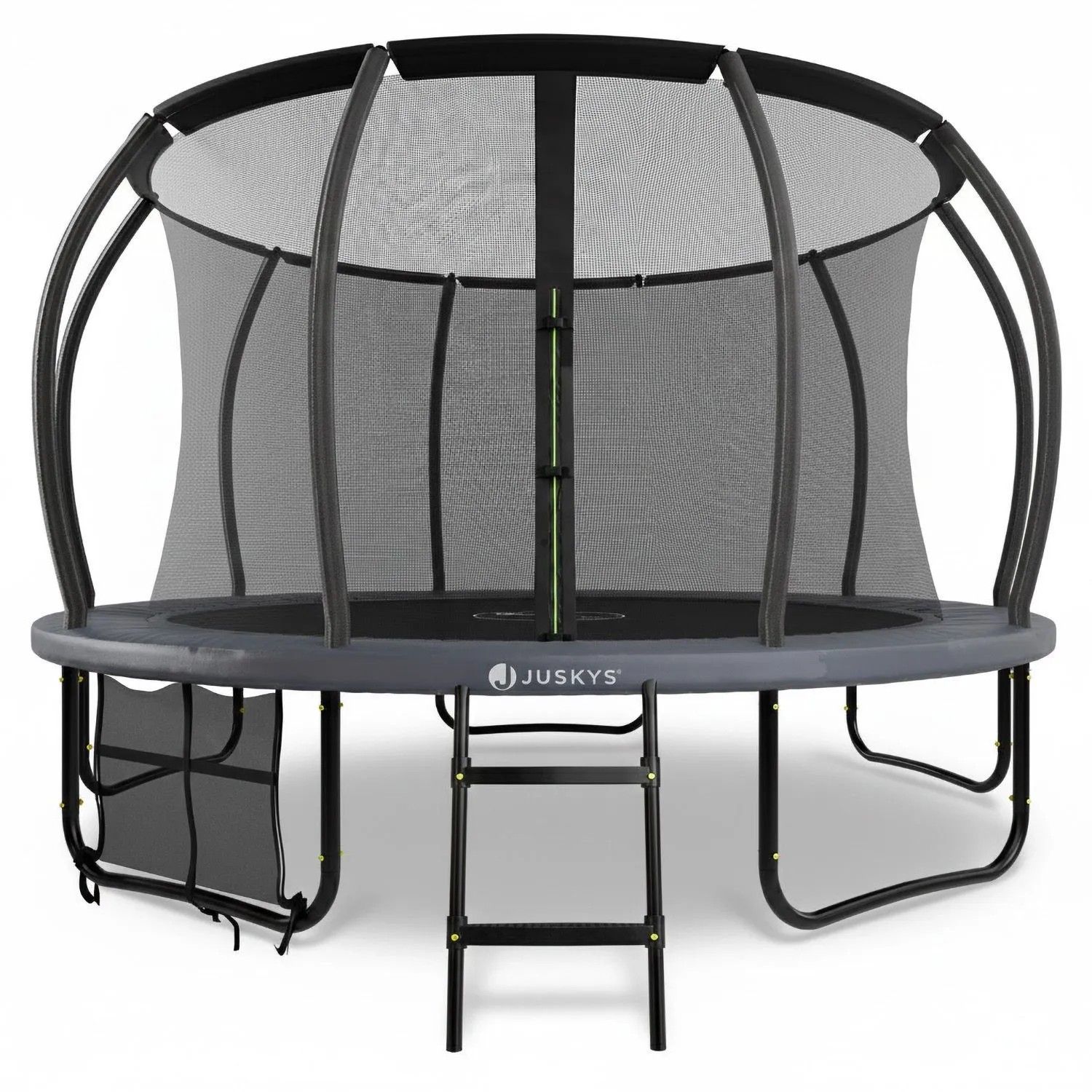 Juskys Trampolin SkyBounce L in Schwarz/Anthrazit