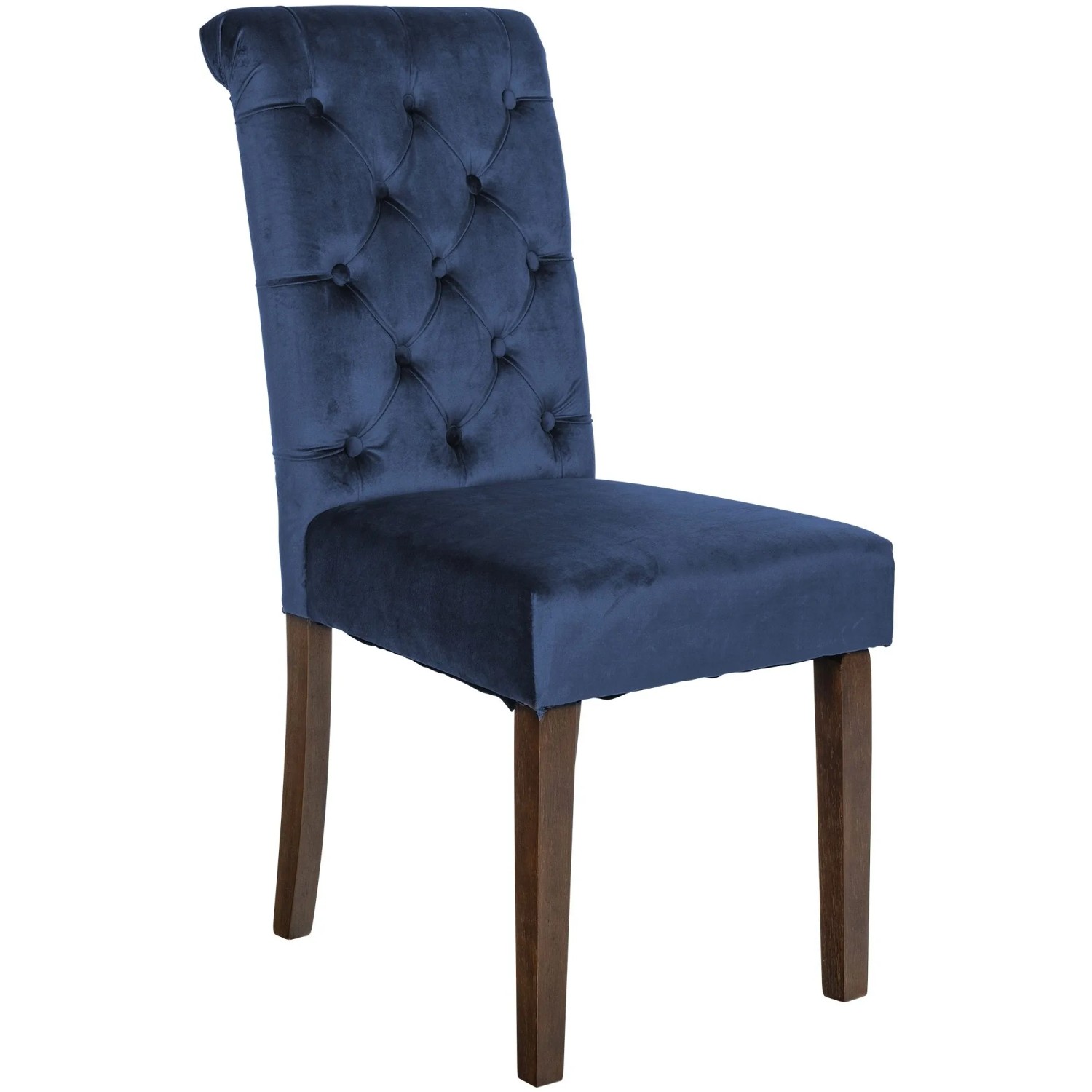 CLP Esszimmerstuhl Lisburn blau/Samt