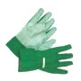 Grüne LUX Gartenhandschuhe für Damen, Größe S, mit weißen Noppen für besseren Grip.