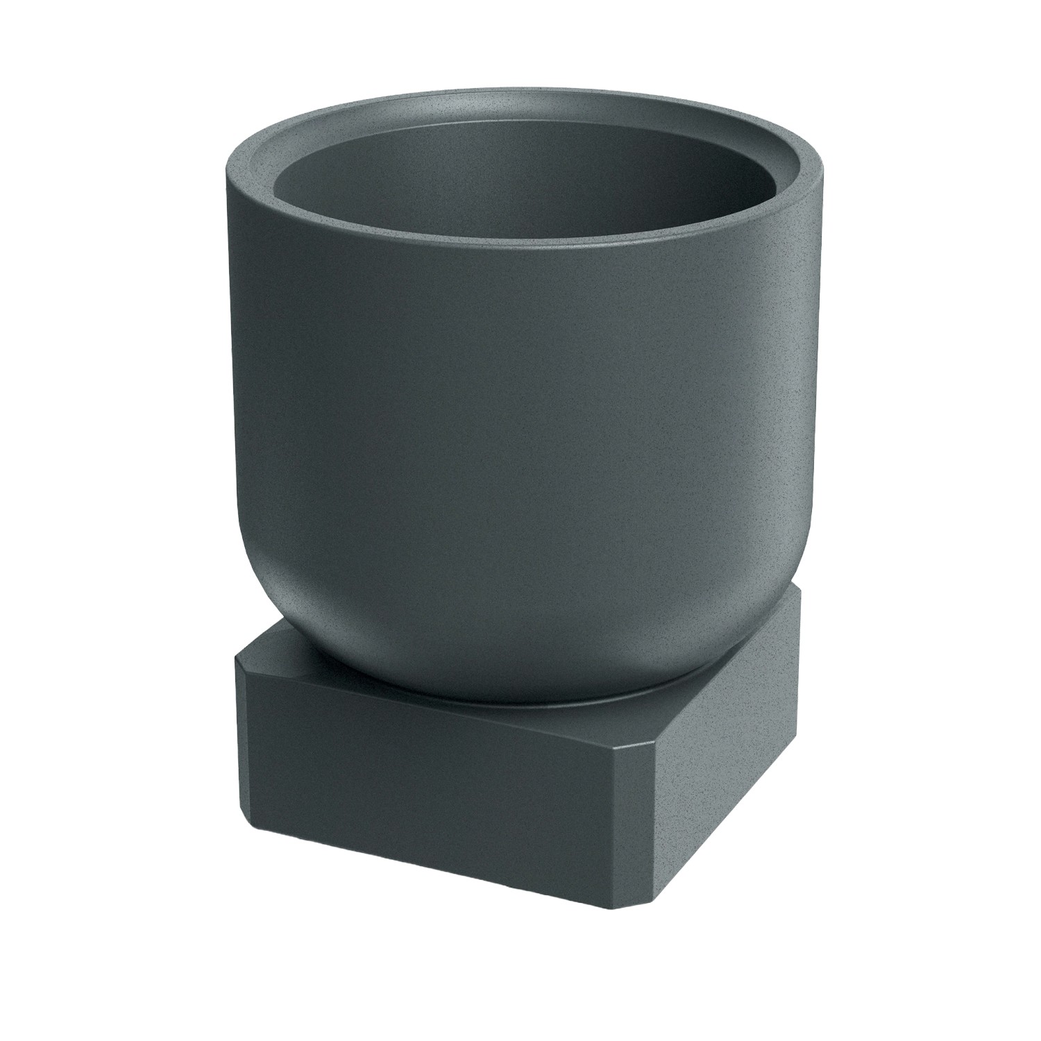 Prosperplast Blumentopf Molta Base Square Ø 40 cm x 40 cm x 44 cm Graphit