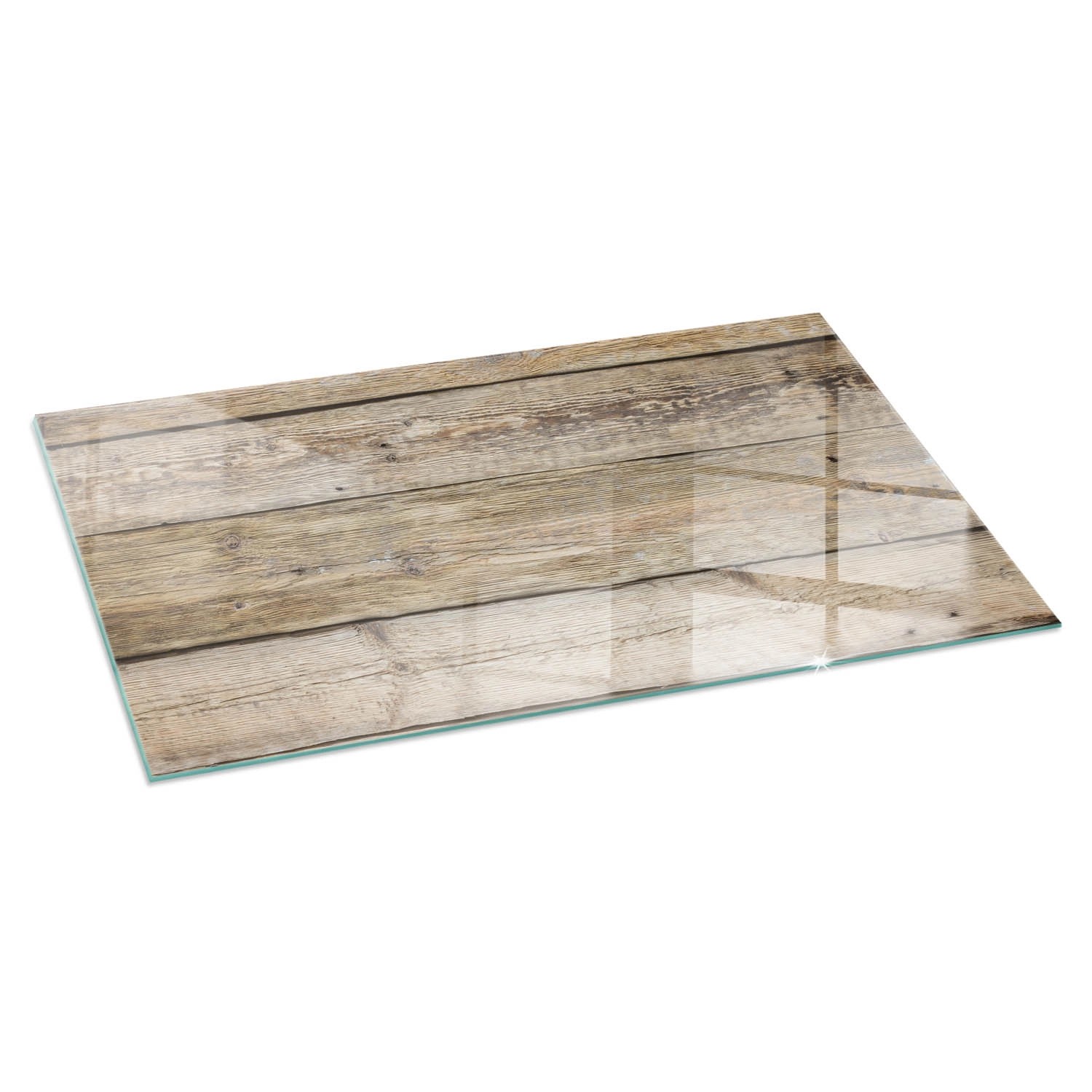 Tulup Glasplatte für Kamin Holzbrett im Layout Kaminofen Glas Bodenplatte R günstig online kaufen