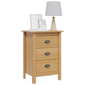 vidaXL Nachttisch HILL Honigbraun 46 x 35 x 65 cm Massivholz Kiefer 42025029