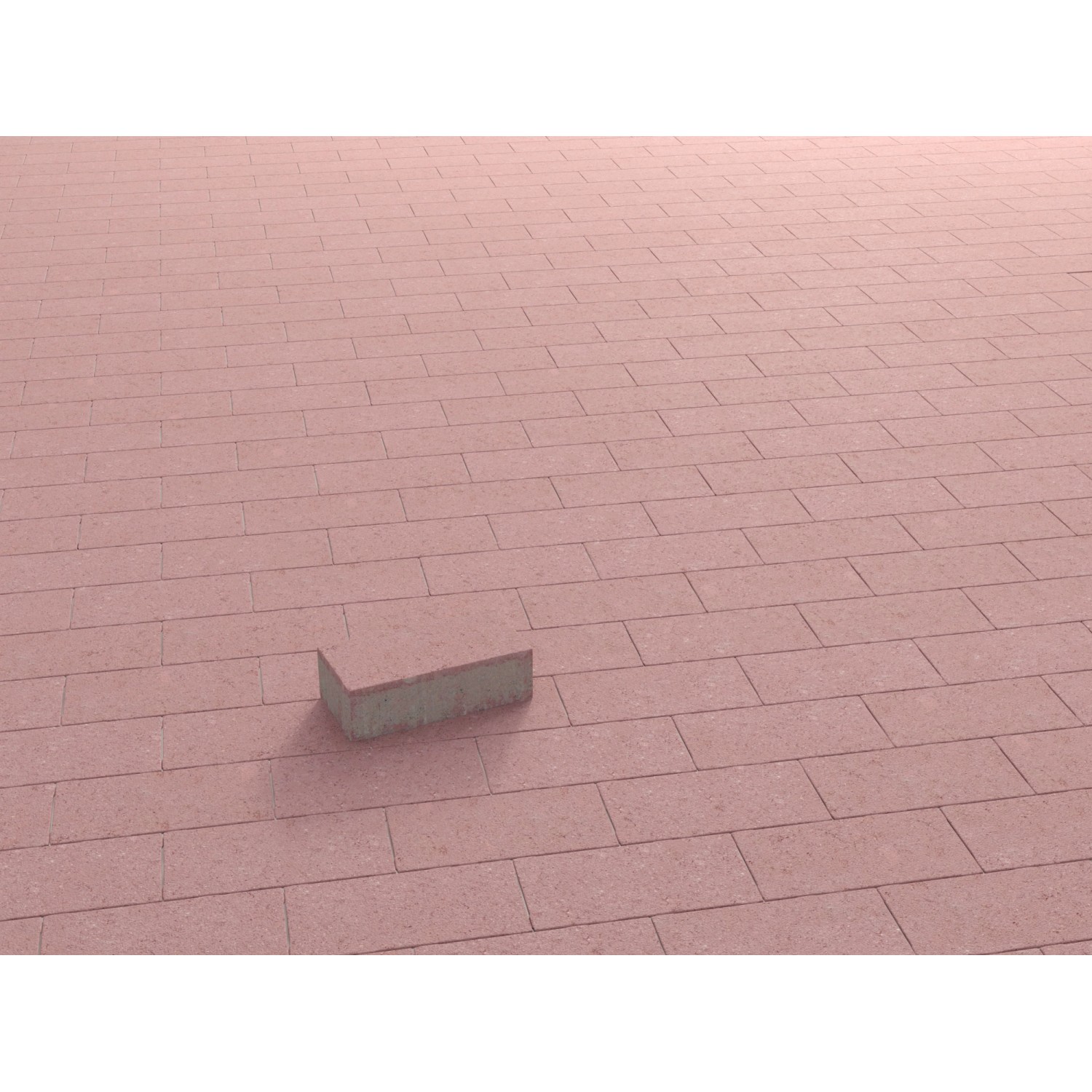 Rechteck-Pflaster Beton Rot 20 cm x 10 cm x 6 cm