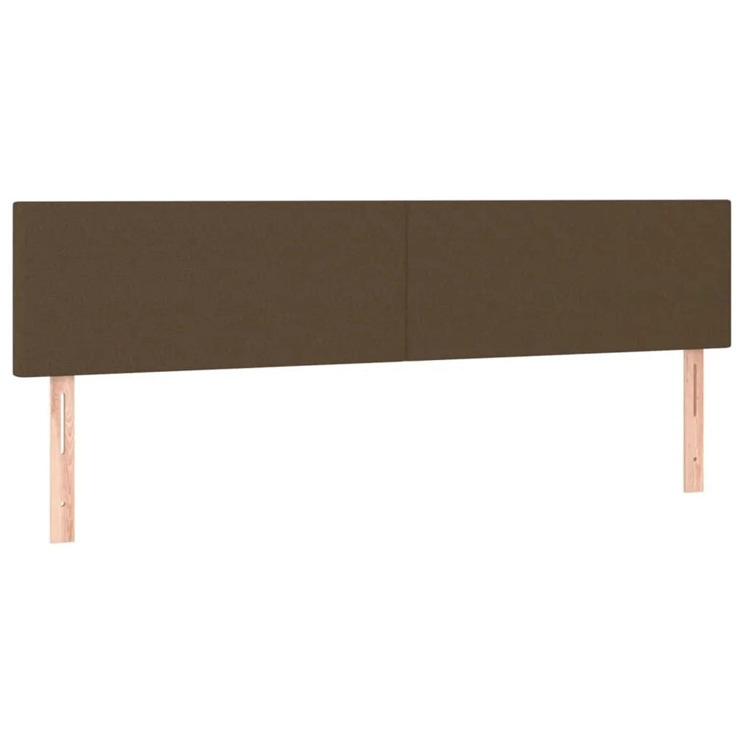vidaXL Kopfteile 2 Stk Dunkelbraun 80x5x78/88 cm Stoff 345807