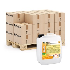 Höfer Chemie Zitronensäure 50% flüssig, 96 Kanister à 5l auf Palette. Reinigungsmittel für Haushalt & Gewerbe.