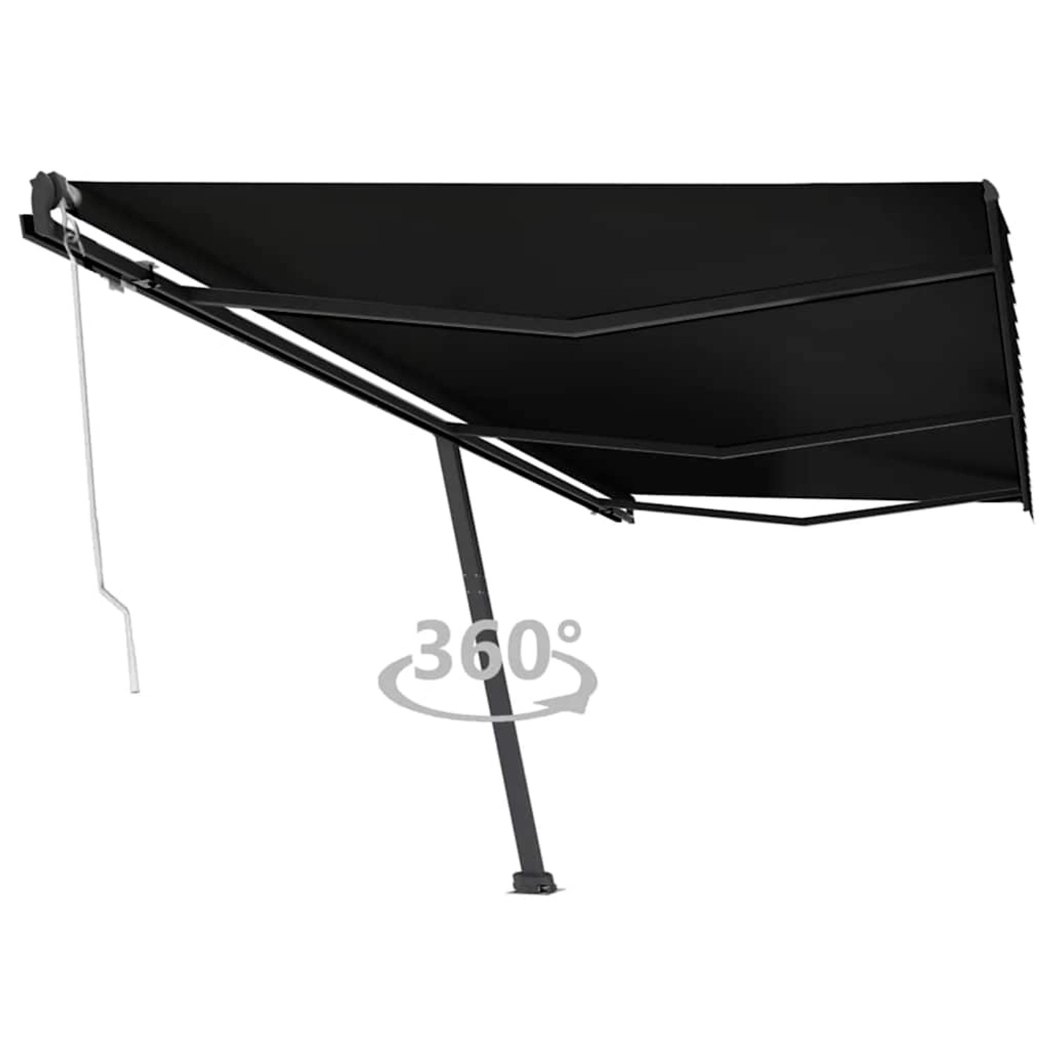 furnicato Standmarkise Automatisch 600x300 cm Anthrazit günstig online kaufen
