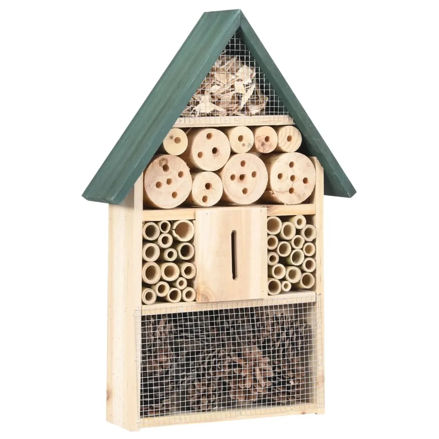 Image of vidaXL Insektenhotel 31x10x48 cm Tannenholz