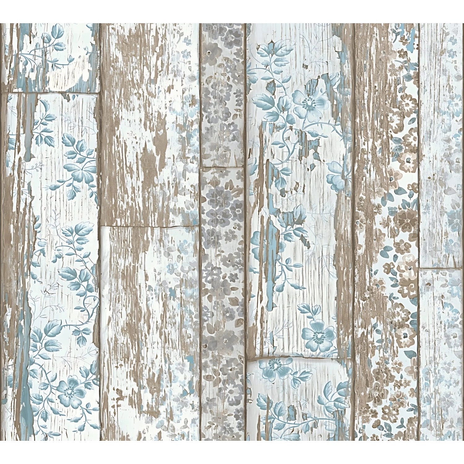 PROFHOME 361191-GU Holz Tapete Holzoptik Matt Blau Braun 0,53 m x 10,05 m 5 günstig online kaufen