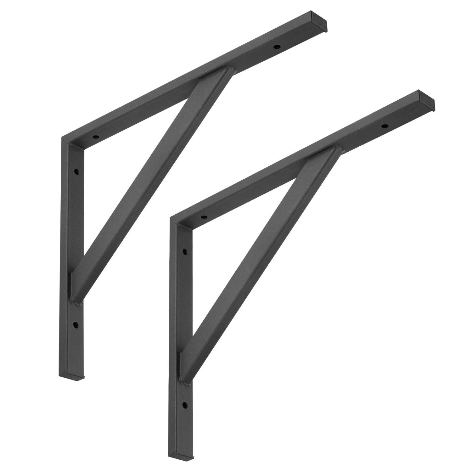 SOTECH 2 x Schwerlastkonsole 395 x 315 mm Stahl Tragkraft 75 kg Schwarz