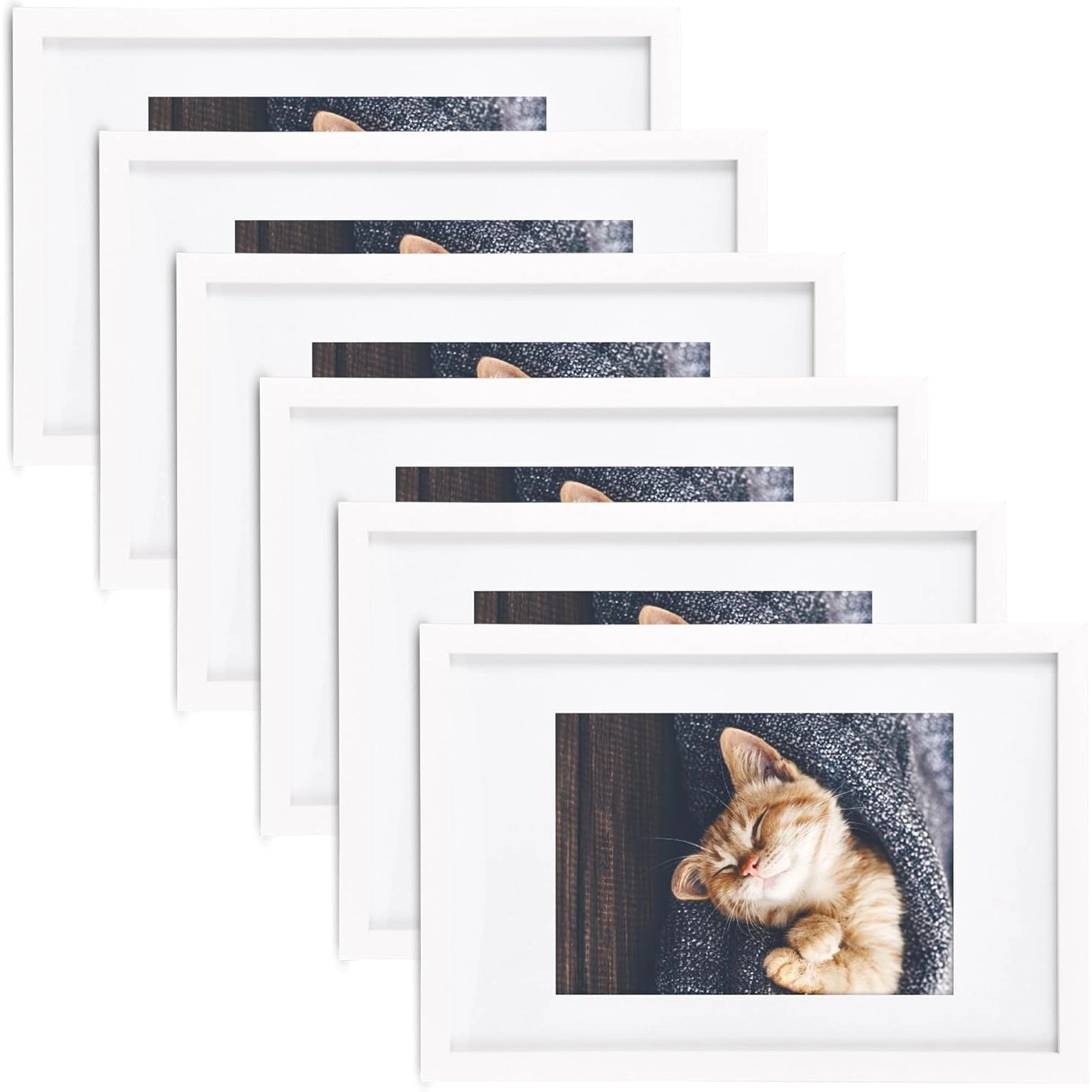 Bomoe Galeria Bilderrahmen 1 Bild 13x18cm Weiß 6tlg günstig online kaufen