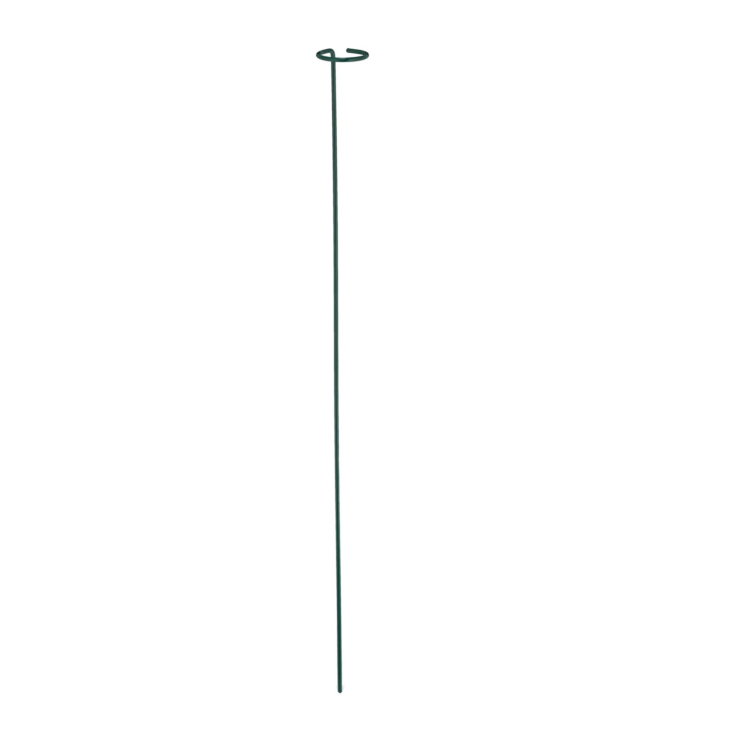 Relaxdays Rankhilfe 6er Set Stahl Dunkelgrün Wetterfest Blumenring 80 cm x ø 6 cm