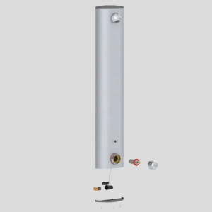 Delabie SECURITHERM elektronisches Duschelement 6V, Alunox-Matt