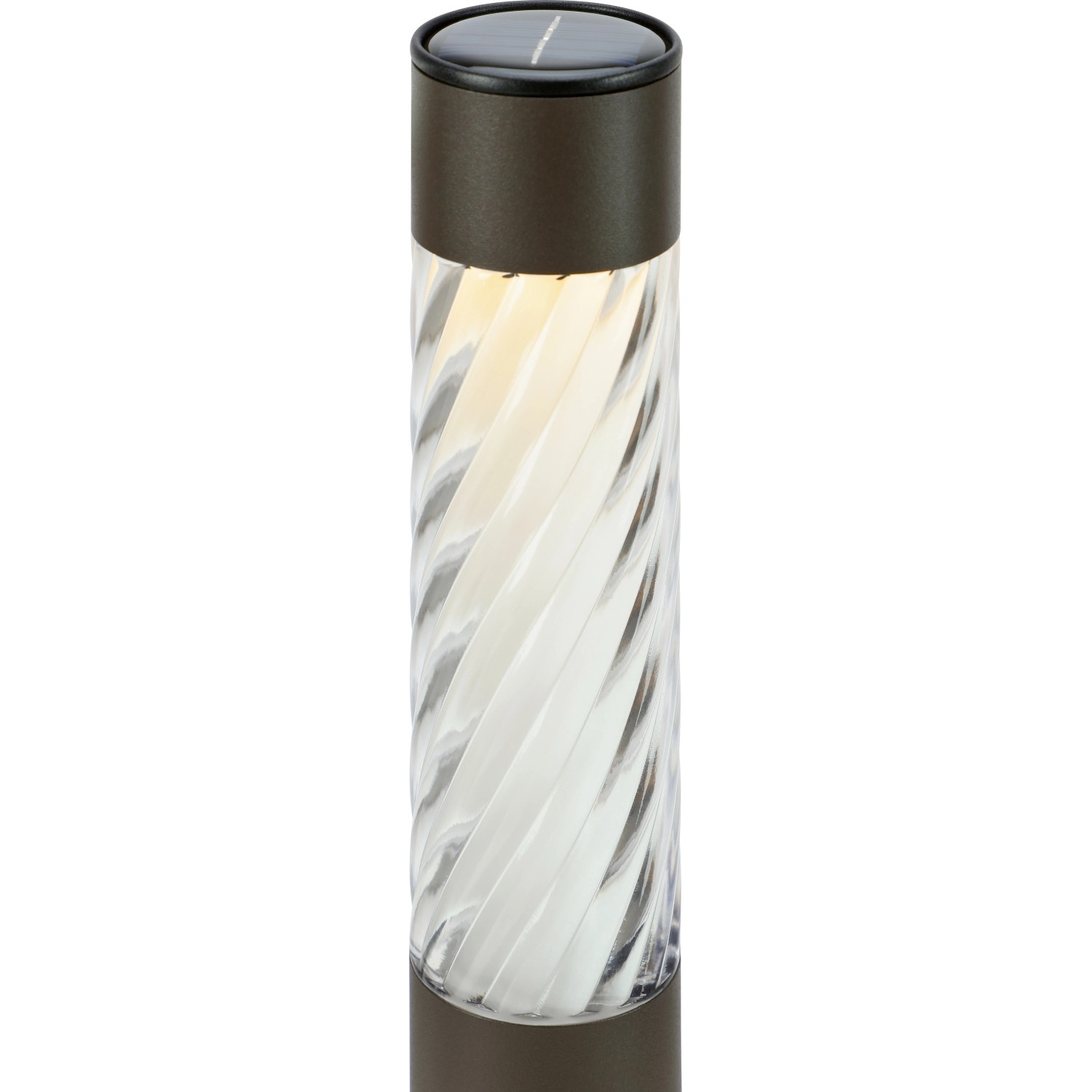 Solar-LED-Dekoleuchte Isili, 4er-Set, braun, Ø 4,5 cm, für stimmungsvolle Außenbeleuchtung.