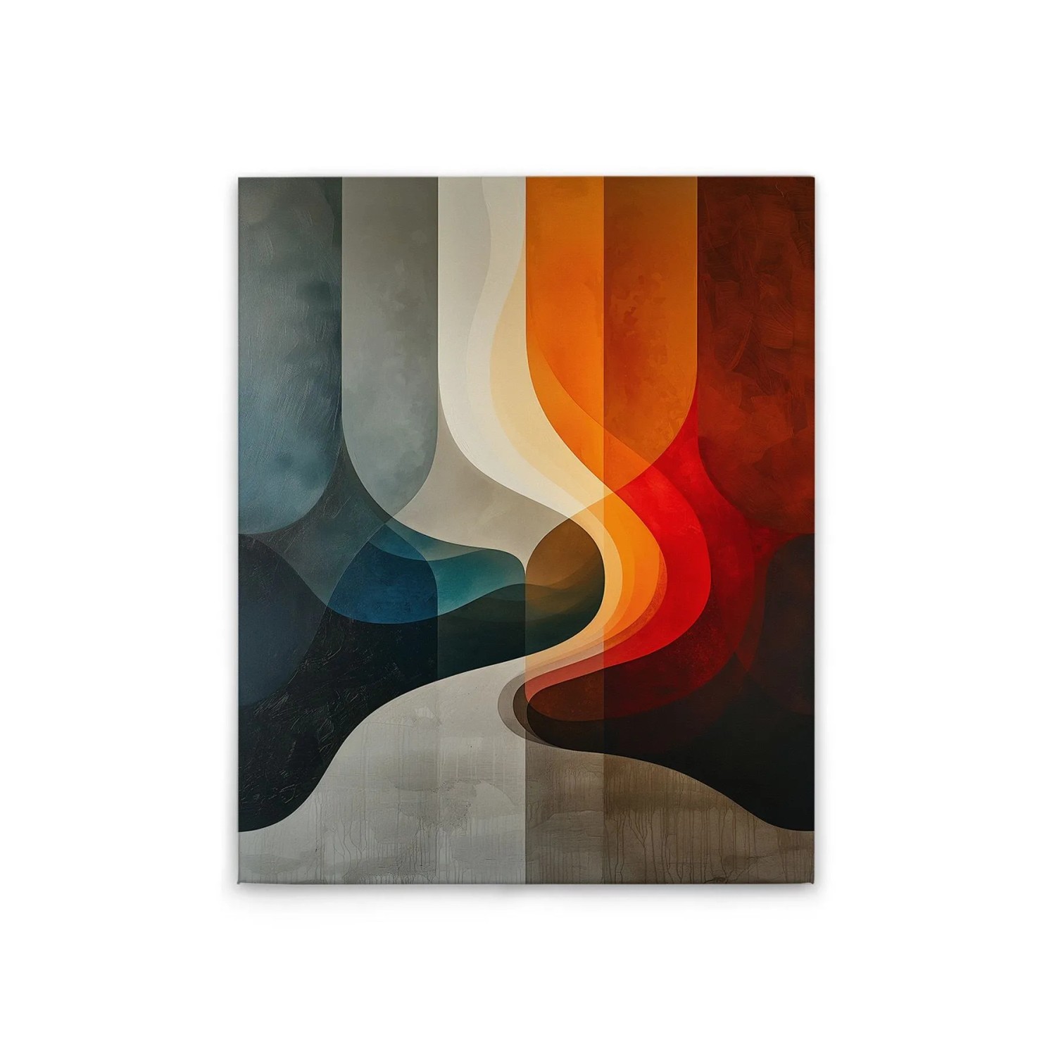 Tadessi Leinwandbild - M1-No.52121 - Abstrakte Formen Bunt - 40 x 50 cm - Querformat