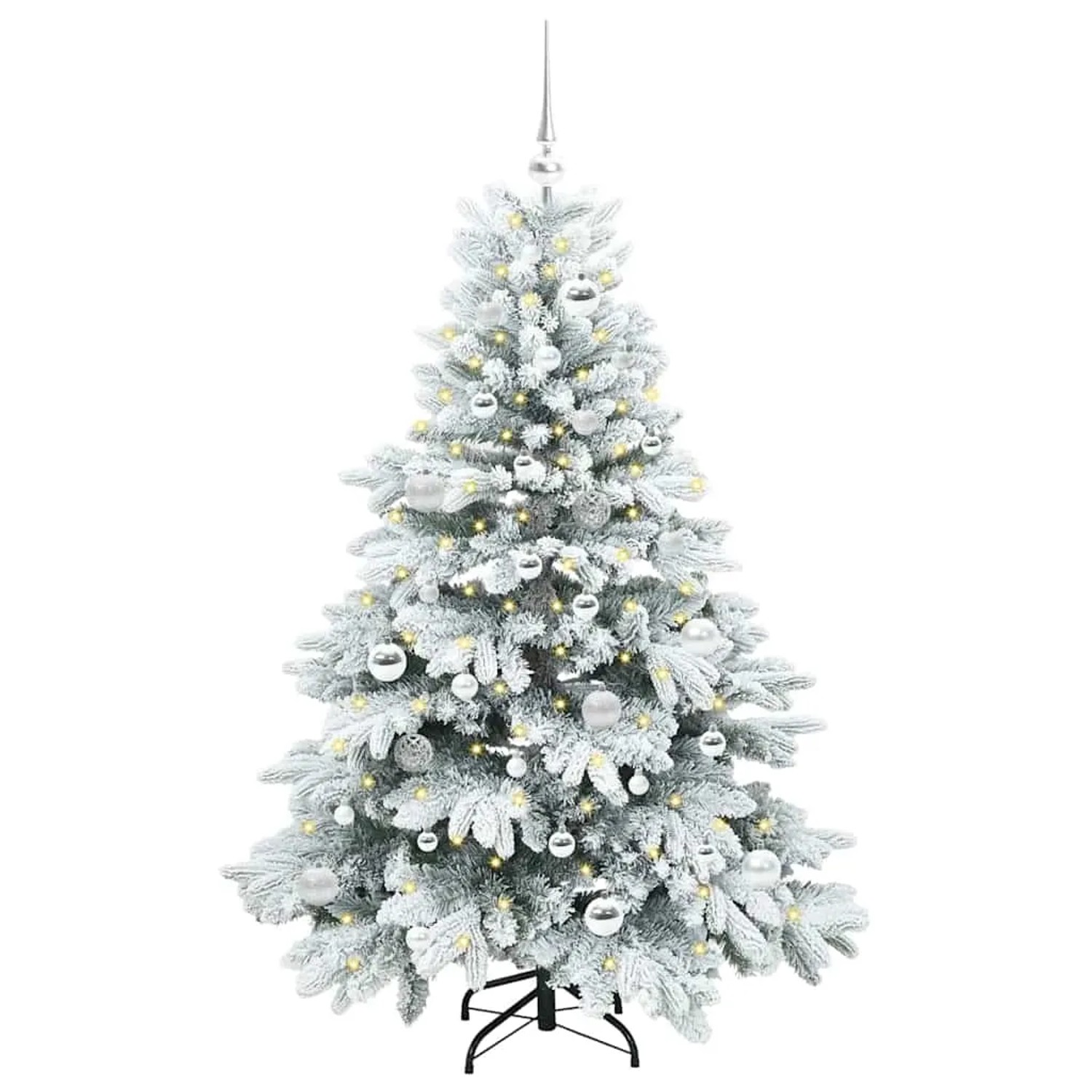 vidaXL Künstlicher Weihnachtsbaum mit 150 LEDs Grün 150 cm PE und PVC 3397606