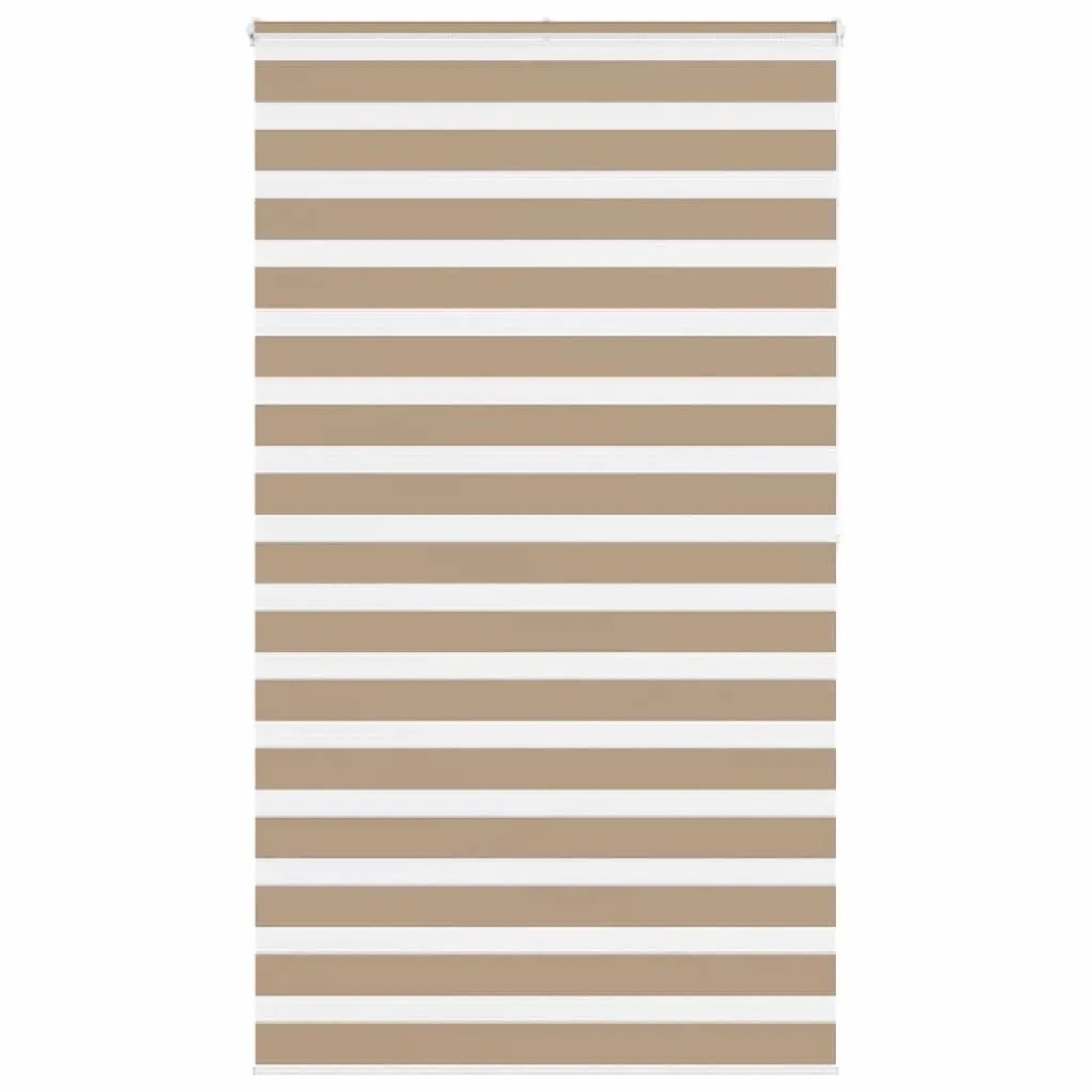 vidaXL Doppelrollo Sandbraun 125x200 cm Stoffbreite 120,9 cm Polyester 4014 günstig online kaufen