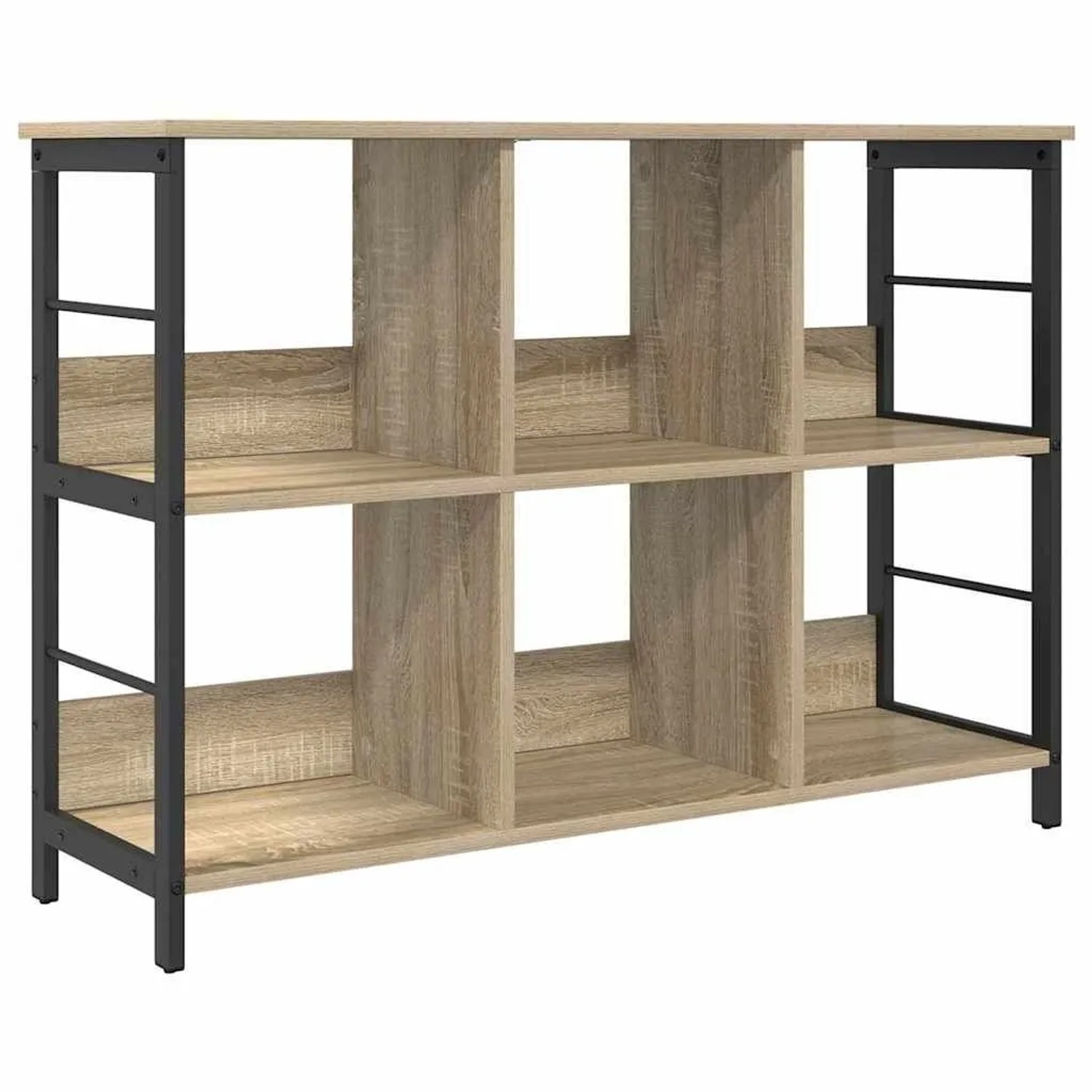 vidaXL Bücherregal Sonoma-Eiche 102 x 32 x 72,5 cm Holzwerkstoff 884013 günstig online kaufen