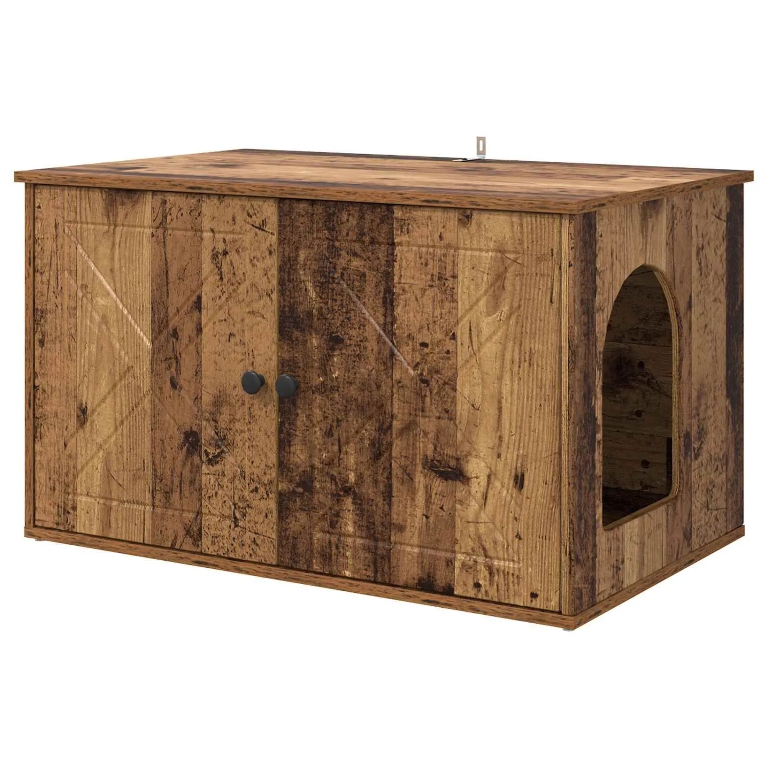 vidaXL Katzenhaus Altholz 85 x 55 x 50 cm Holzwerkstoff 8000732