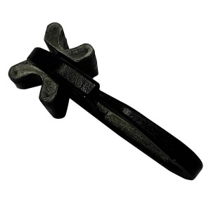 Schwarzer Schöner Wohnen X-Gelenkgleiter Leon mit Faltenlegehaken, 20 Stück.