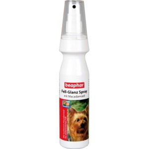 Beaphar Fell-Glanz-Spray 150ml für Hunde mit Macadamiaöl für glänzendes Fell.