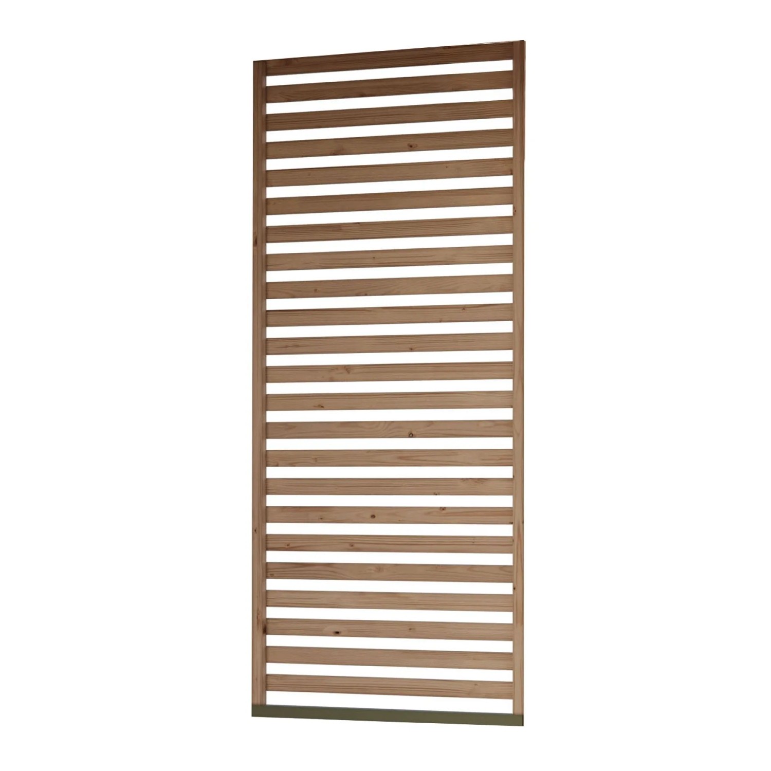 Karibu Seitenwand Lamellen Optik für Pavillon Kvadrat 231 cm x 115 cm Natur