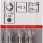 Bosch Kreuzschlitz-Bit Pro PZ2, 3er-Pack, extra hart für Schraubarbeiten.