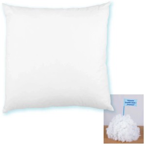 Arsvita Kissenfüllung 60x60 cm, Premium Polyester, weiß. Füllkissen für Sitzkissen & Gartenstuhl.