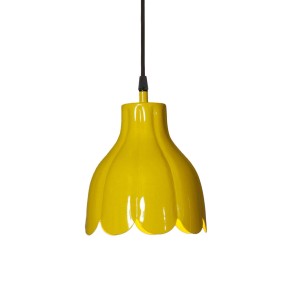 Gelbe PR Home Tulippa Pendelleuchte im Blüten-Design, Lampen & Leuchten für Innenräume.