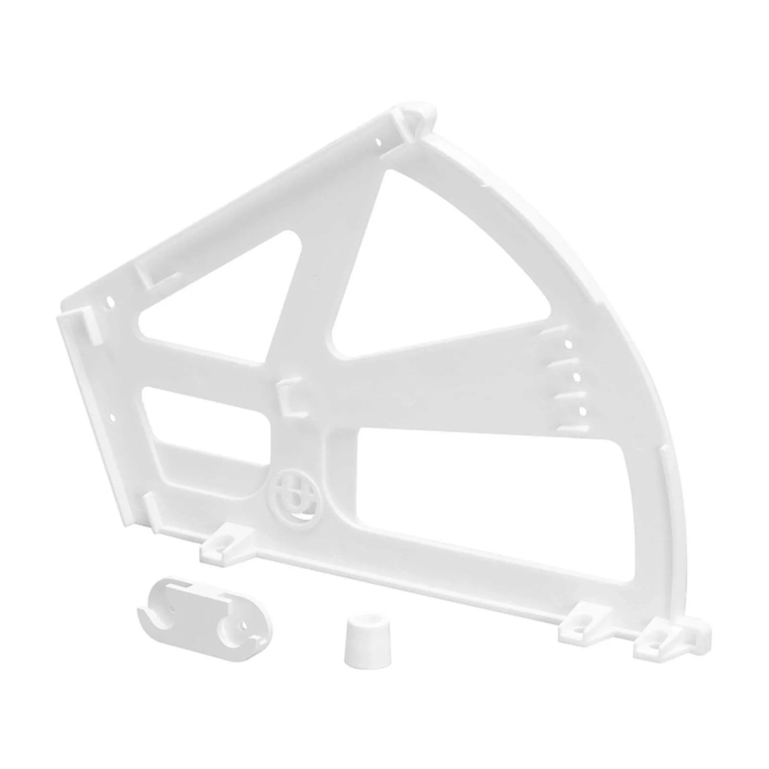 SOTECH Drehbeschlag Kippbeschlag für Schuhschrank mit 2 Fächer Reinweiß