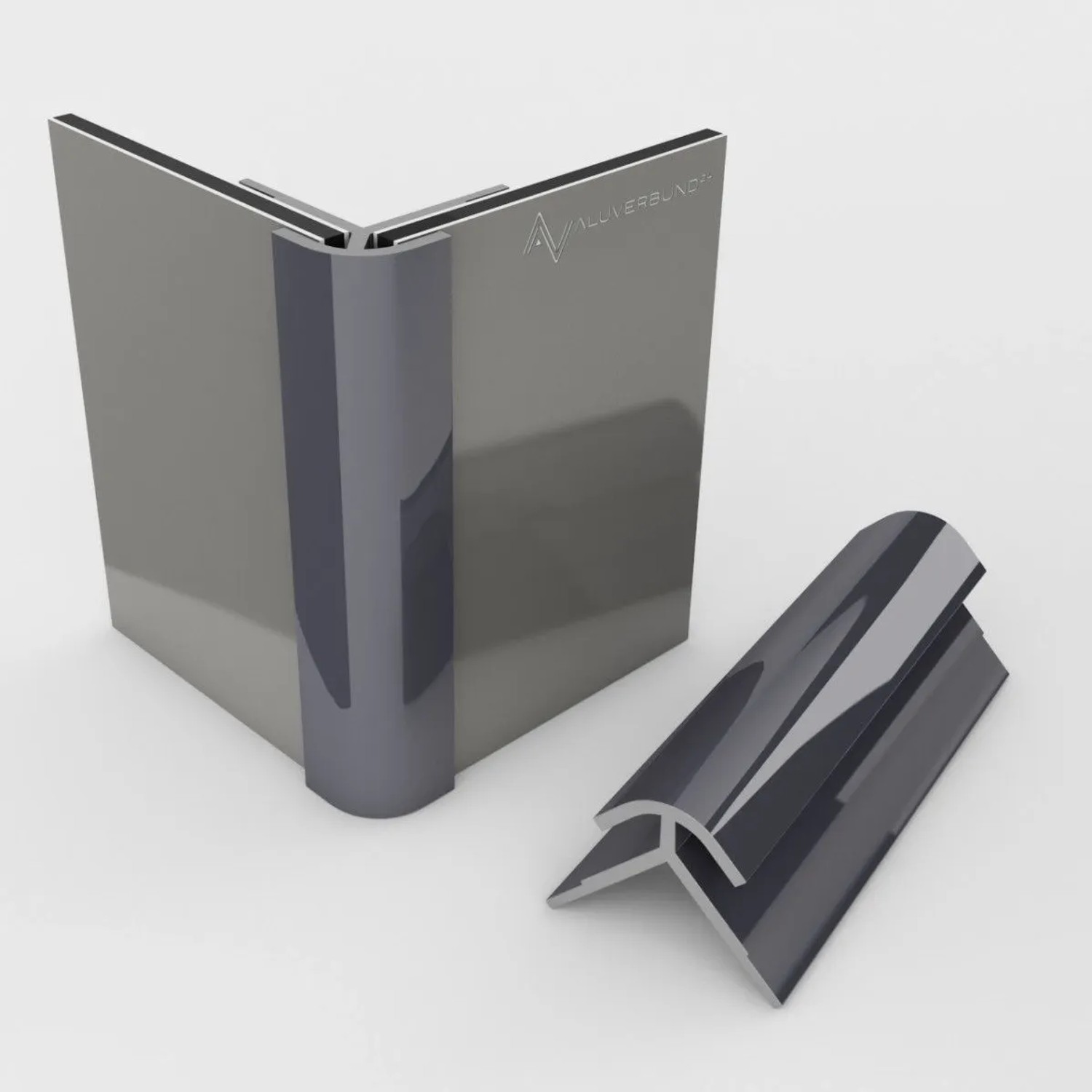 Aluverbund24 300cm Außeneckprofil für Alu Verbundplatte Anthrazit RAL7016