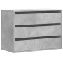 vidaXL Kommode Betongrau 80x41x58 cm Holzwerkstoff 852855