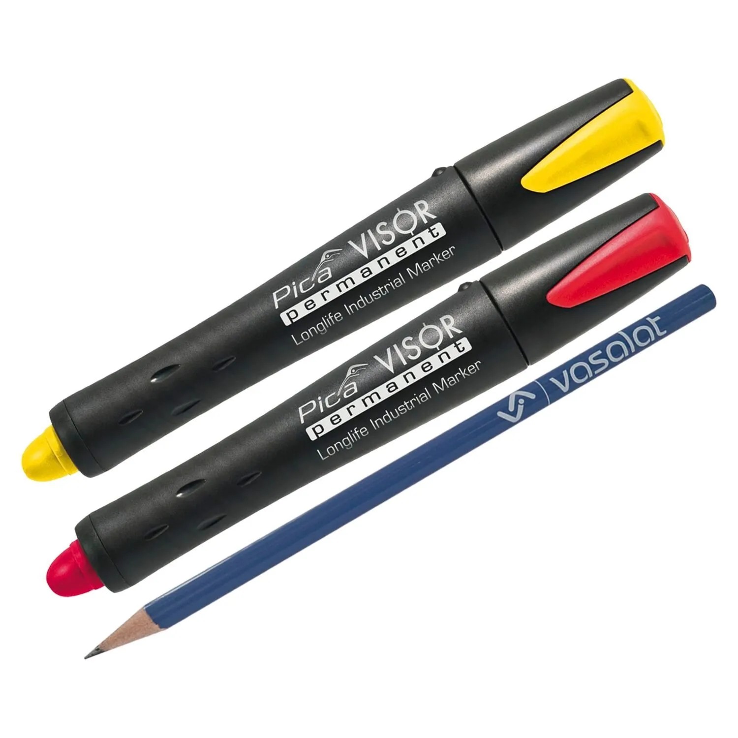vasalat Set Pica Visor 990 Permanentmarker-Set Rot & Gelb 2-teilig