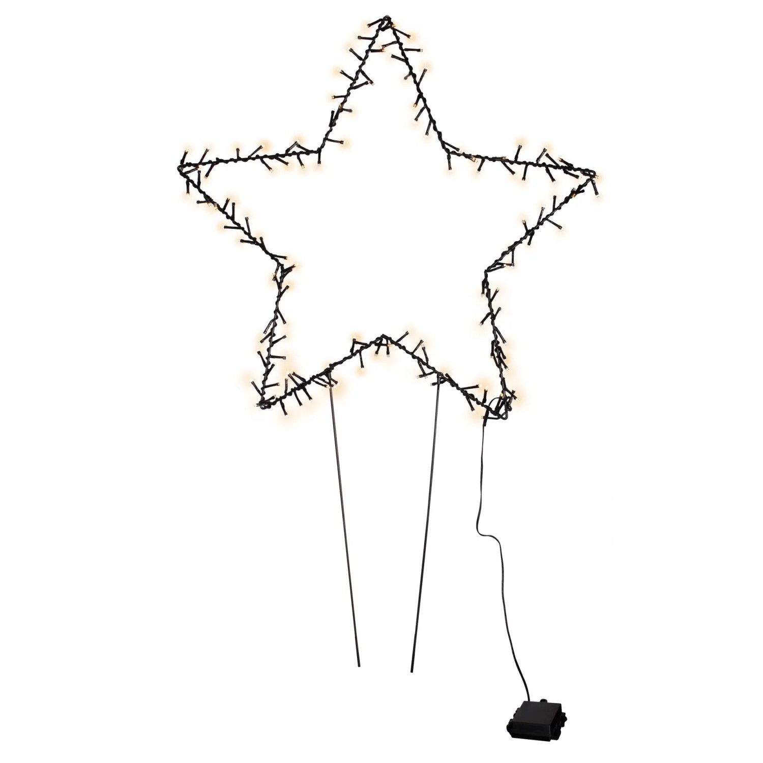 Lex LED Stern Leuchtstern Gartenstecker Lichterkette Erdspieß XL 140 LEDs W günstig online kaufen