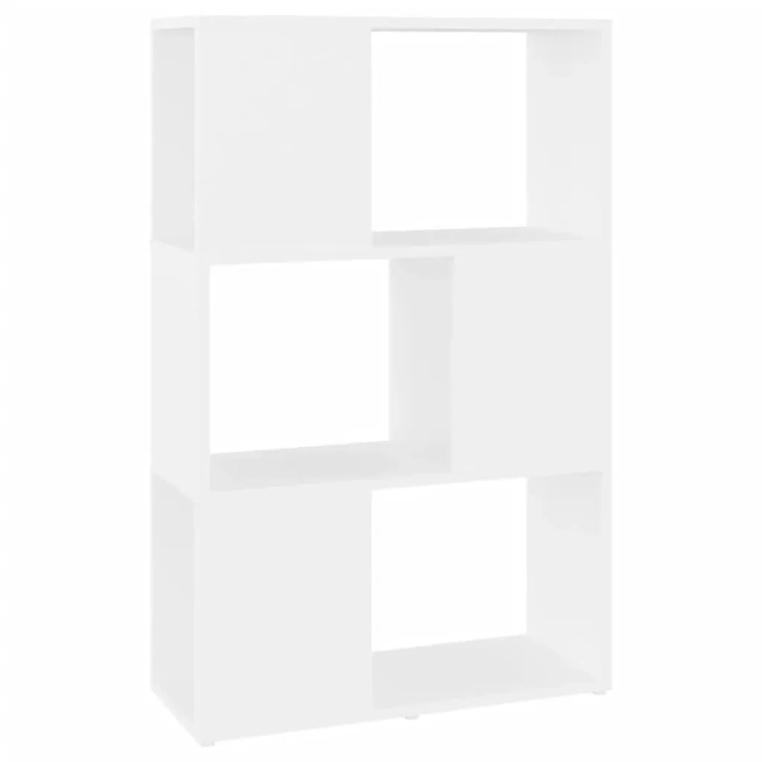 vidaXL Bücherregal Raumteiler Weiß 60x24x94 cm Holzwerkstoff 809071 günstig online kaufen