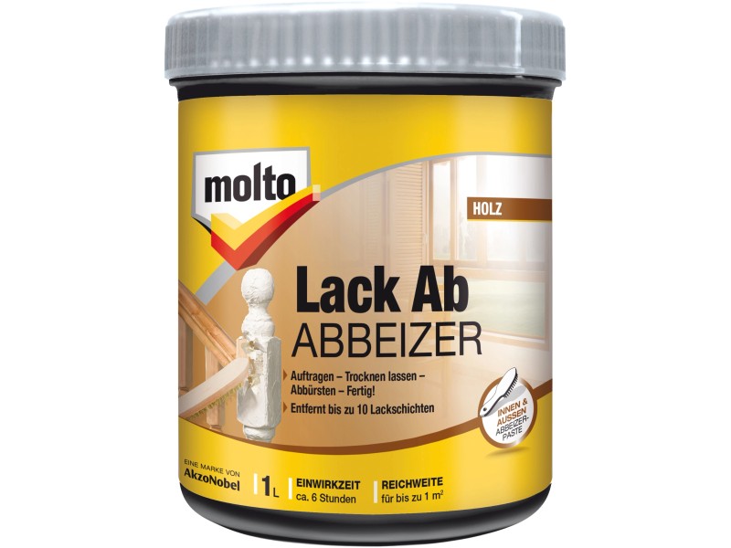 MOLTO LACK AB - 0.5 LTR Innen Aussen Lackentferner Farbentferner