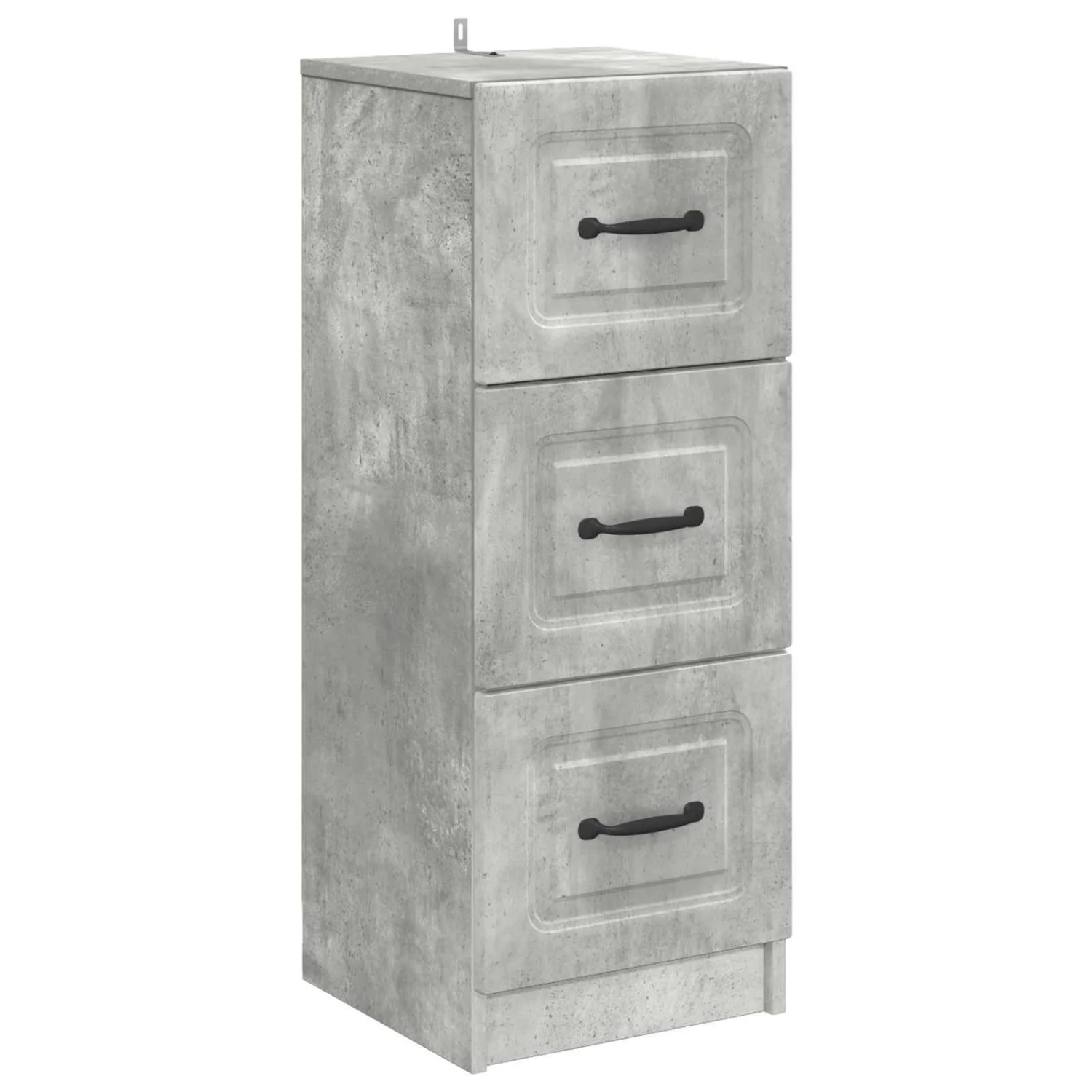 vidaXL Schubladenschrank Betongrau 33 x 34,5 x 87 cm Holzwerkstoff 895768